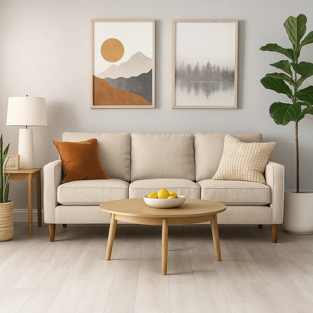Luxury vinyl plank flooring sample
